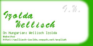 izolda wellisch business card